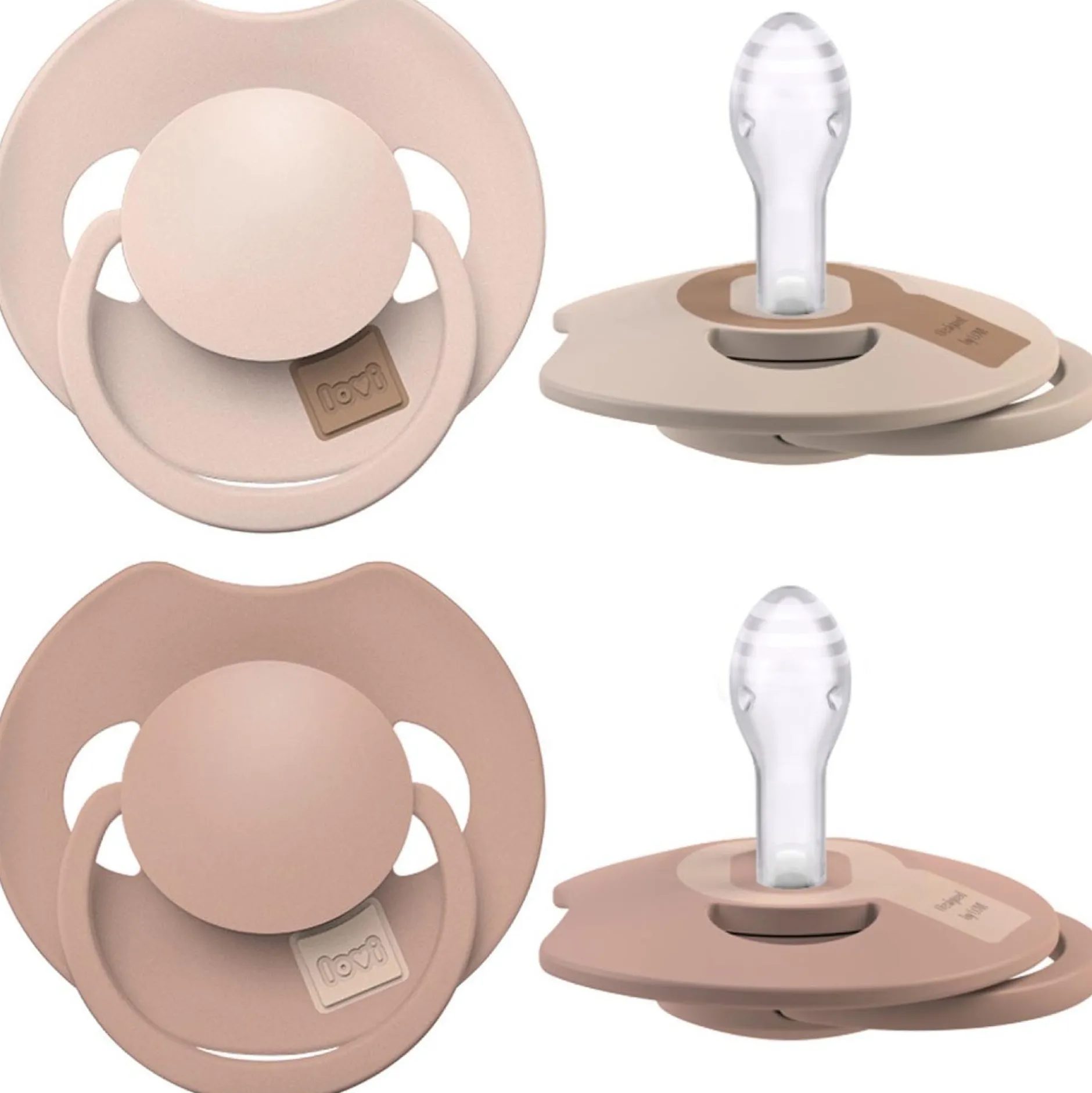 Fopspenen|Fopspenen & Accessoires*Difrax fopspeen LOVI 0-6 maanden Beigebrown