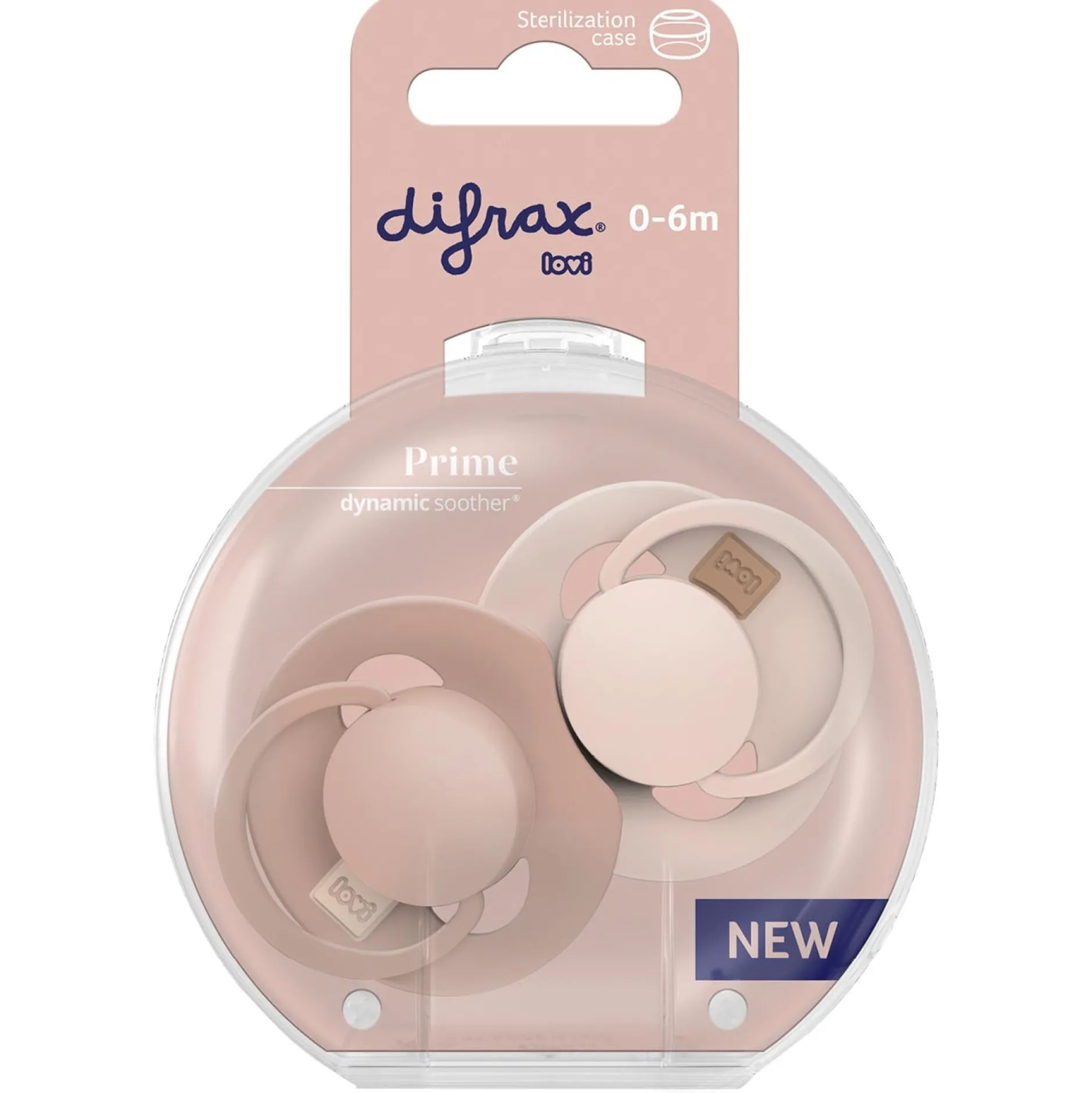 Fopspenen|Fopspenen & Accessoires*Difrax fopspeen LOVI 0-6 maanden Ecru