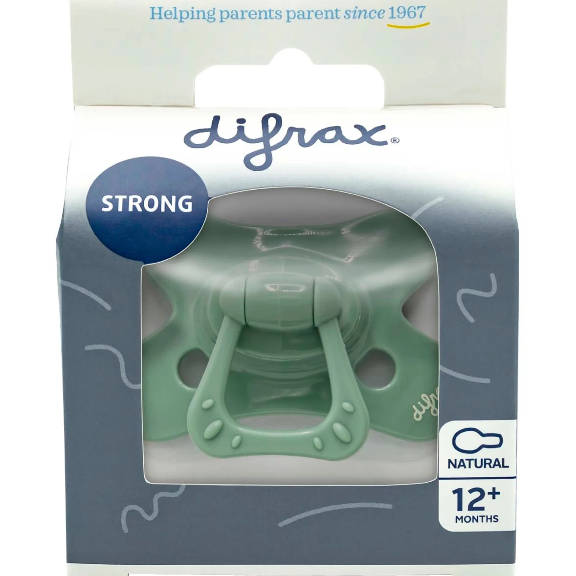 Fopspenen|Fopspenen & Accessoires*Difrax fopspeen Natural Pure 12+ maanden Mintgreen