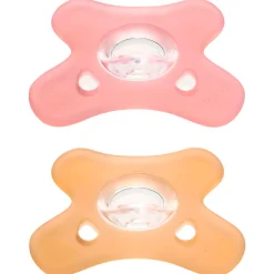 Fopspenen|Fopspenen & Accessoires*Difrax Fopspeen natural siliconen 6-12M Dark Coral Pink