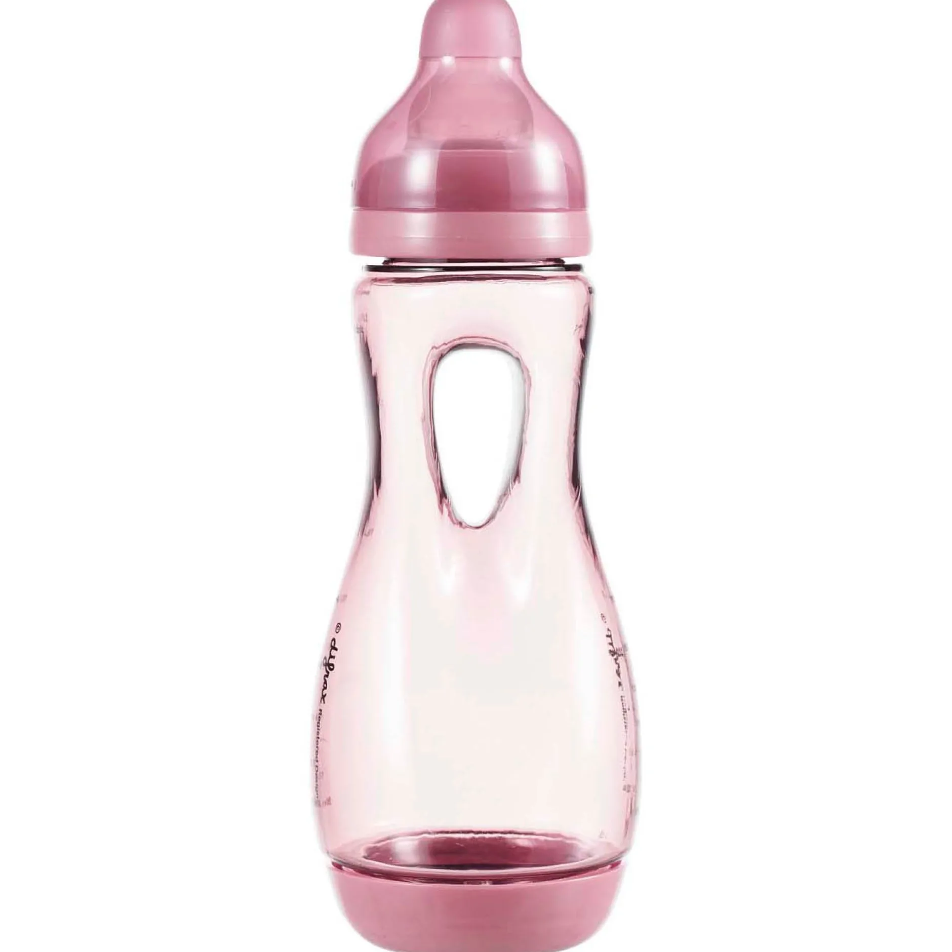 Flesjes*Difrax handgreep fles 240ml roze