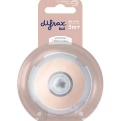 Flesspenen*Difrax LOVI Mammafeel flessenspeen S 3+ roze