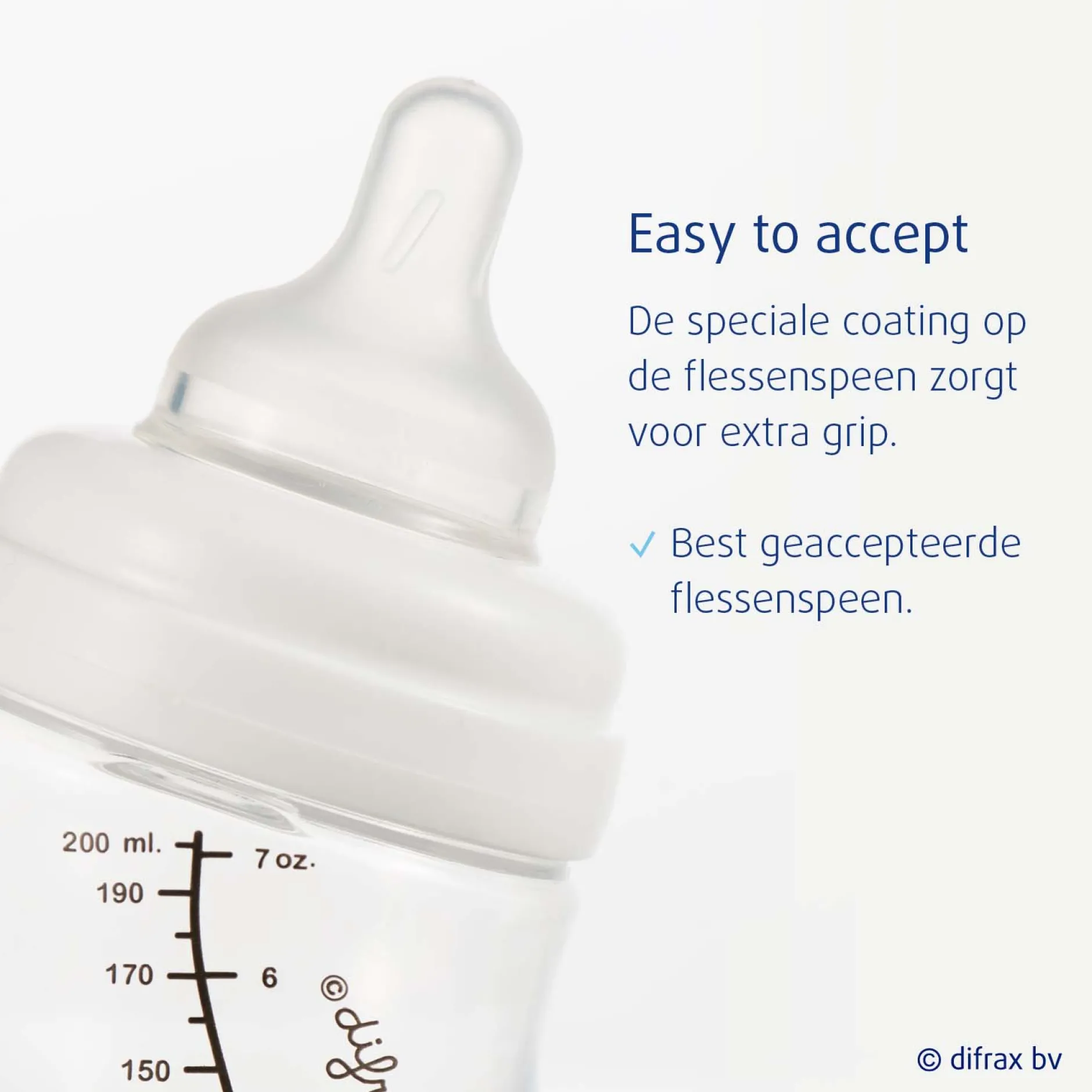 Flesjes*Difrax papfles XL transparant