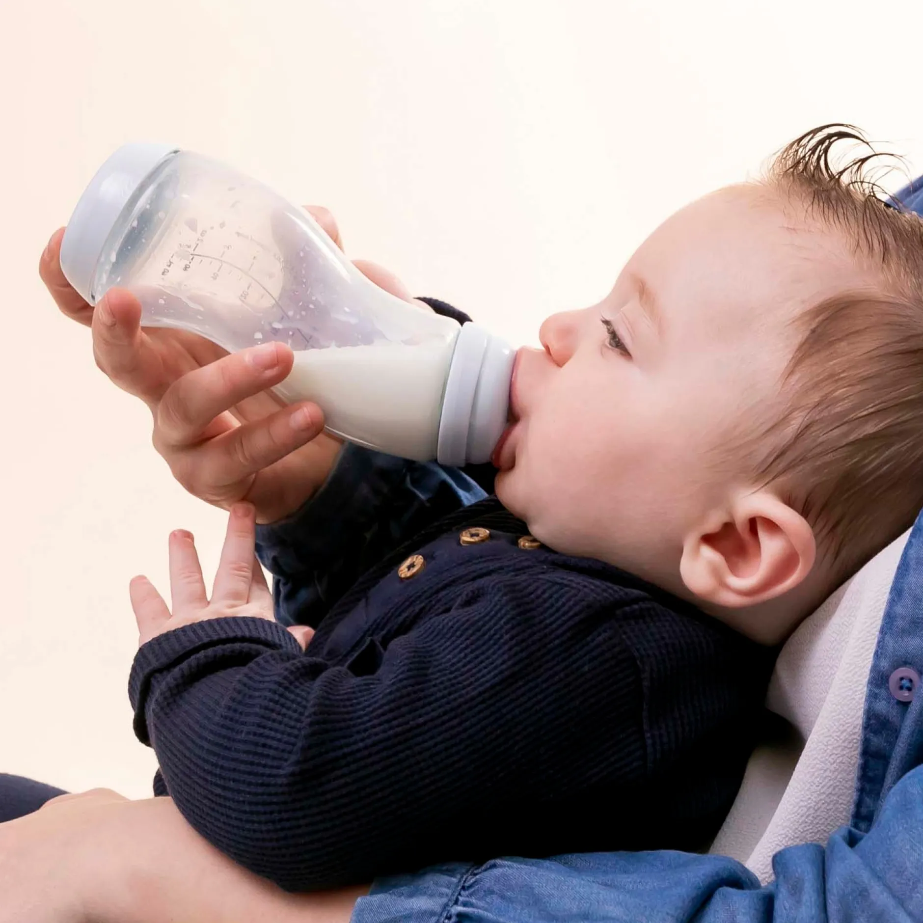 Flesjes*Difrax S-fles Anti-colic - natural 250ml blauw