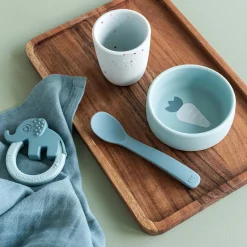 Serviesset*Done By Deer First Meal Eetset blauw