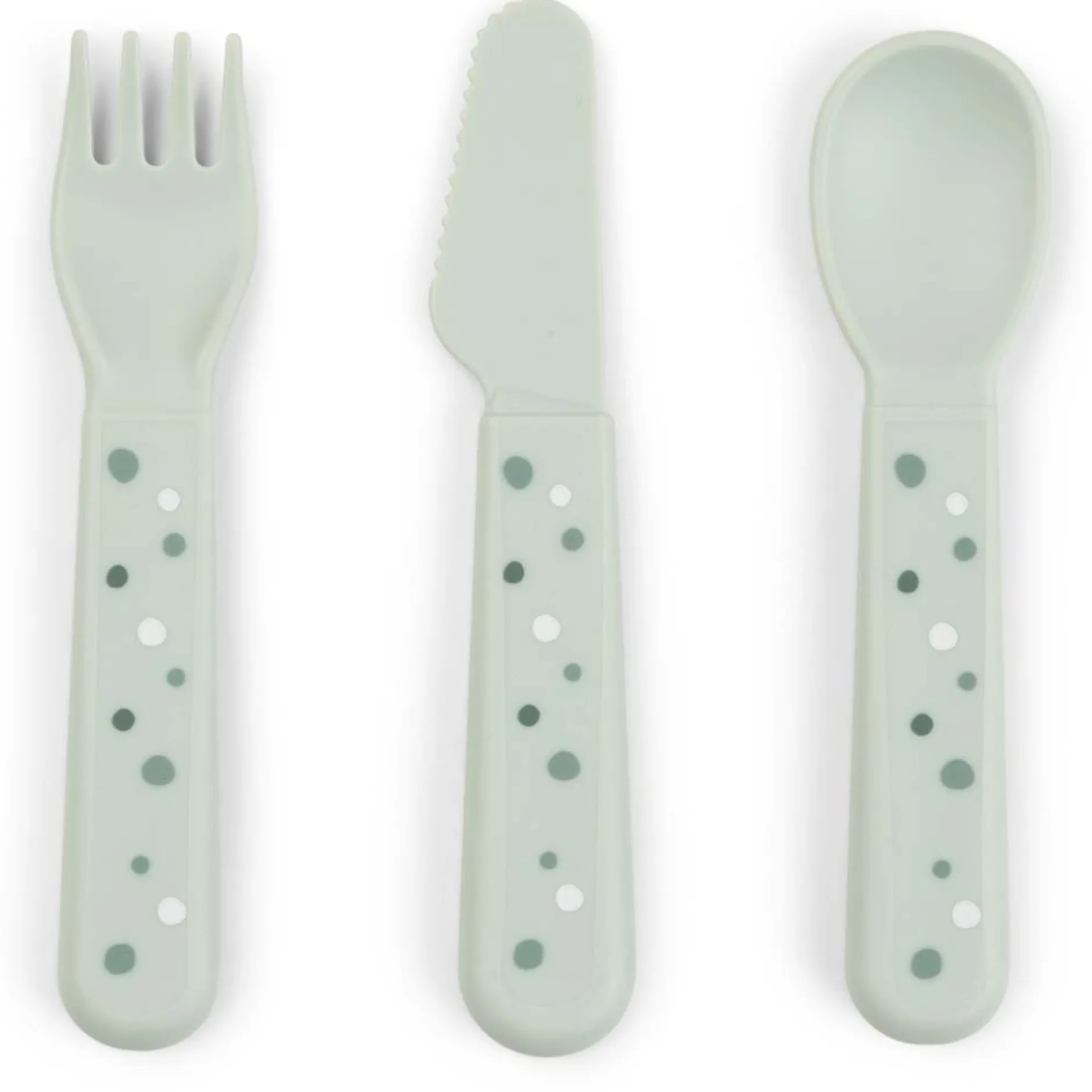 Kinderbestek*Done By Deer Foodie Bestekset groen