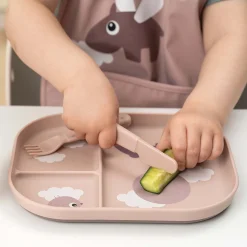 Kinderbestek*Done By Deer Foodie Bestekset roze