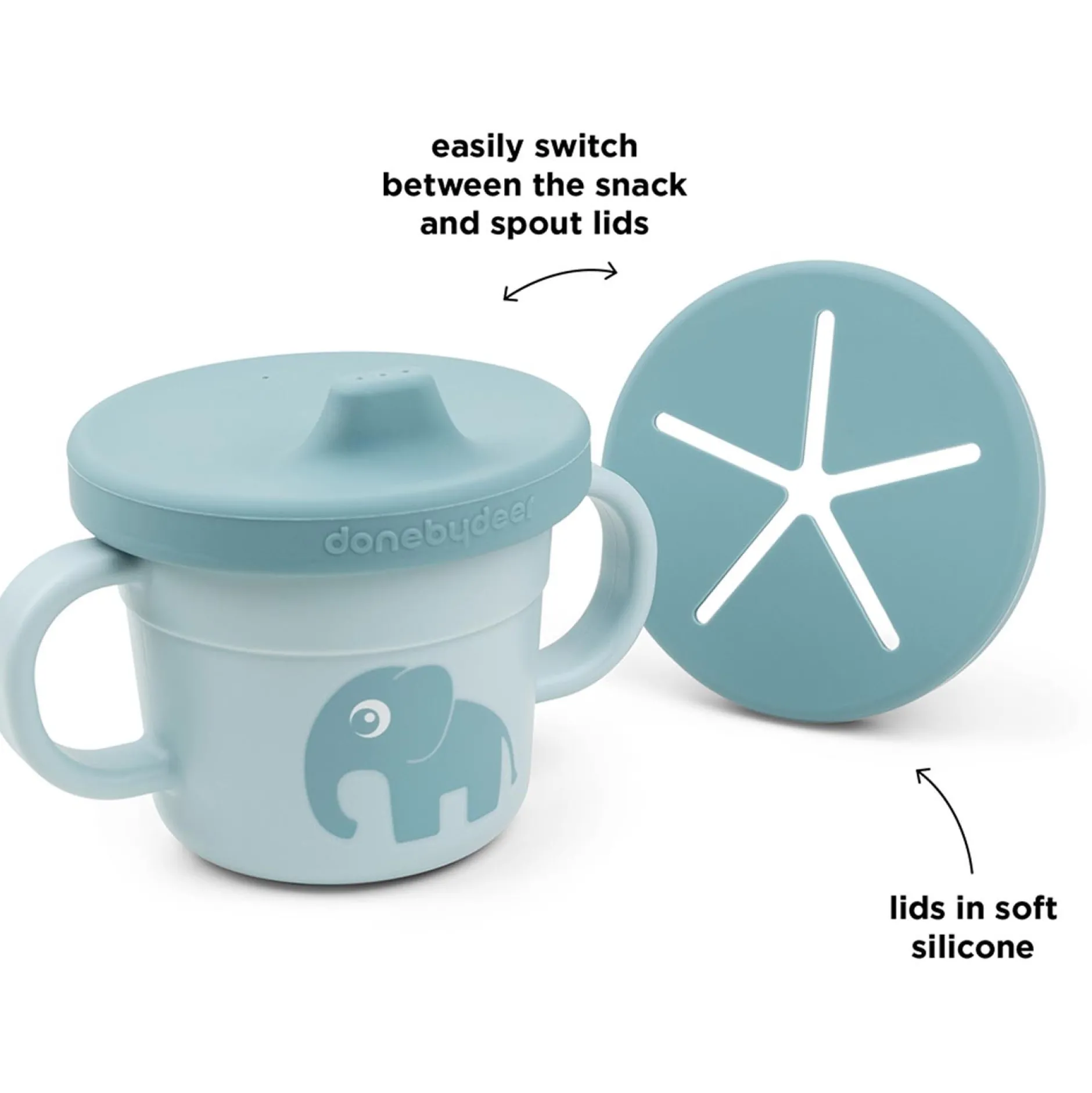 Bakjes & Kommen*Done By Deer snack cup blauw