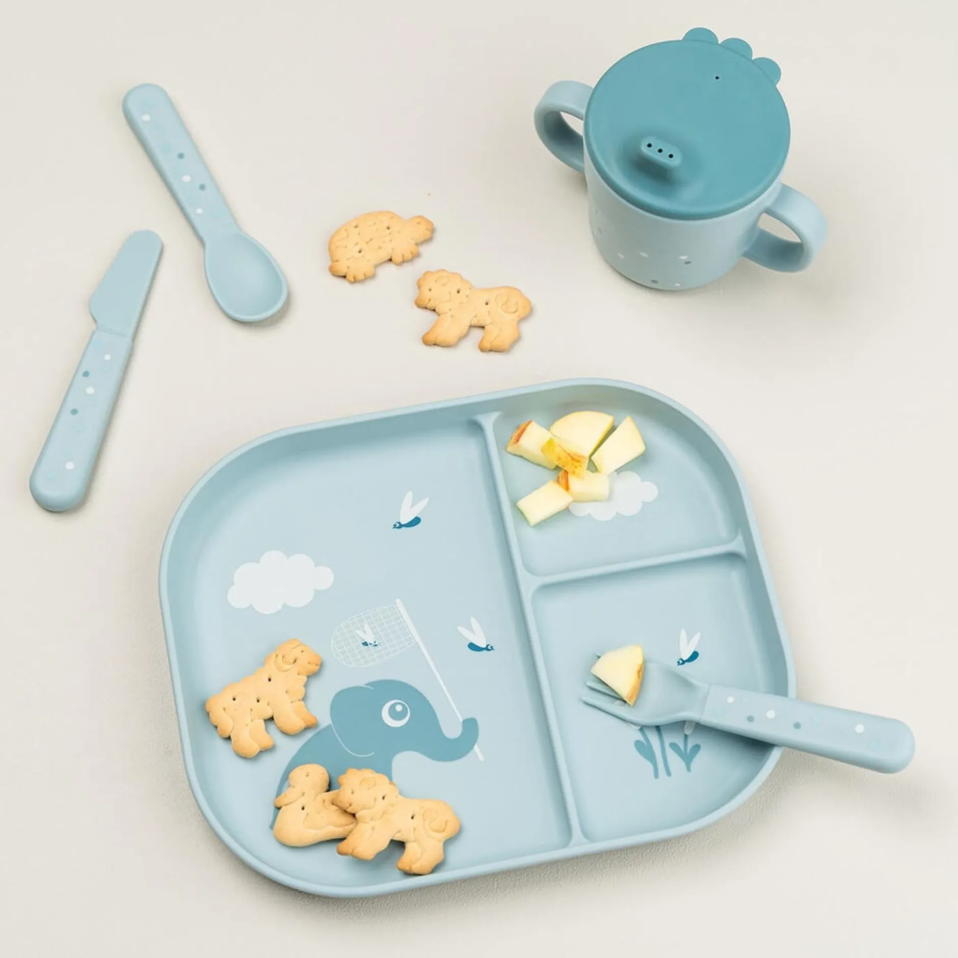 Bakjes & Kommen*Done By Deer vakjes bord blauw