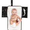 Luiertassen*Dooky 3 in 1 luiermat Romantic Leaves Black