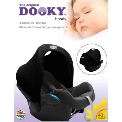 Zonneschermen|Autostoelen Groep 1*Dooky hoody zonnekap Black