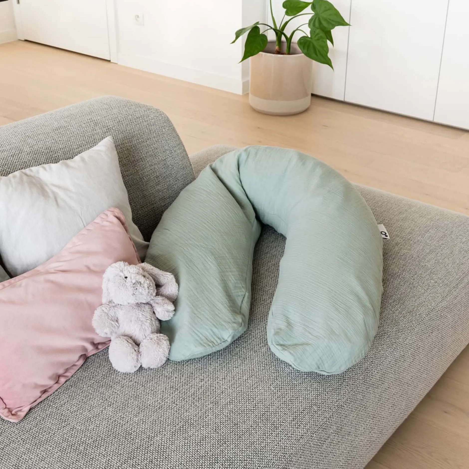 Voedingskussen & -Hoezen*Doomoo Comfy big kussen Tetra groen