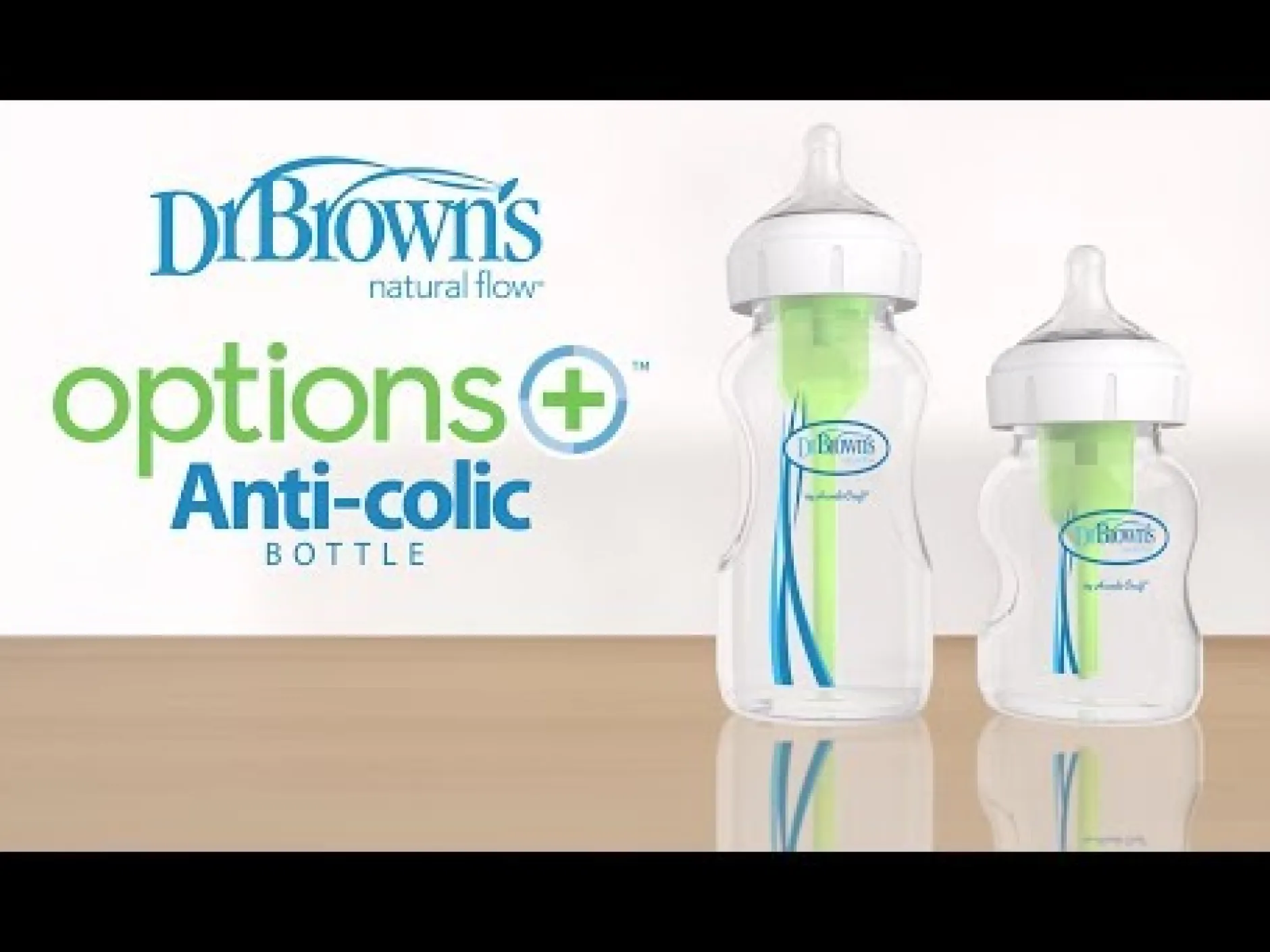 Flesjes*Dr. Brown's Options+ Brede halsfles 150ml transparant