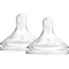 Flesspenen*Dr. Brown's Options+ speen fase 3 Brede Halsfles transparant