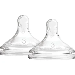 Flesspenen*Dr. Brown's Options+ speen fase 3 Brede Halsfles transparant