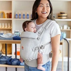 Draagzakken & Doeken*Ergobaby Adapt Soft Touch Cotton draagzak Pearl Grey