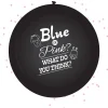 Feestartikelen*Haza original Gender Reveal ballon meisje incl. confetti - 60 cm Black