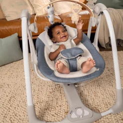 Schommelstoelen & Baby Swings*Ingenuity Swing'n Go wipstoel Blue