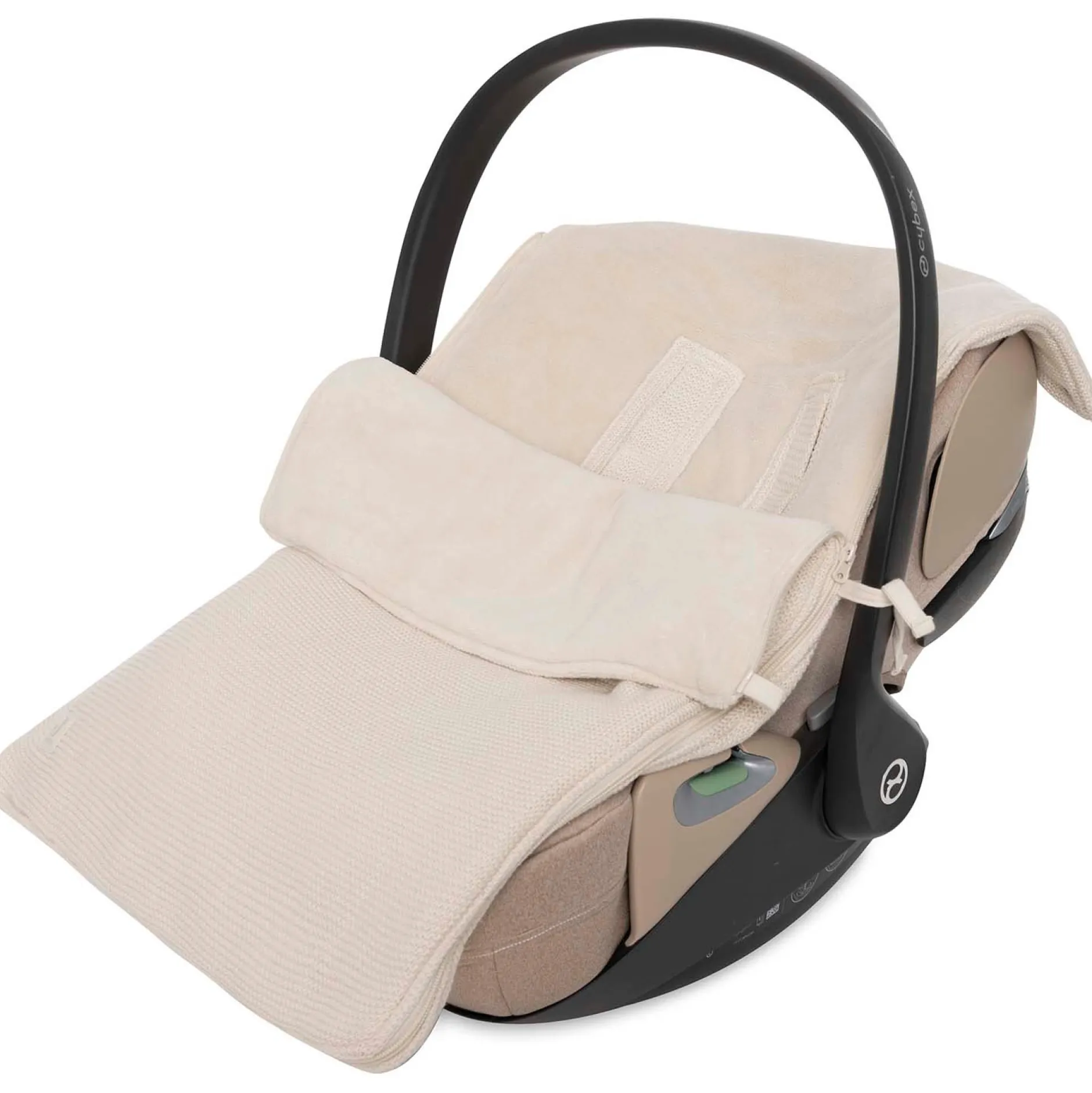 Voetenzakken|Voetenzakken*Jollein autostoel voetenzak Basic Knit Oatmeal