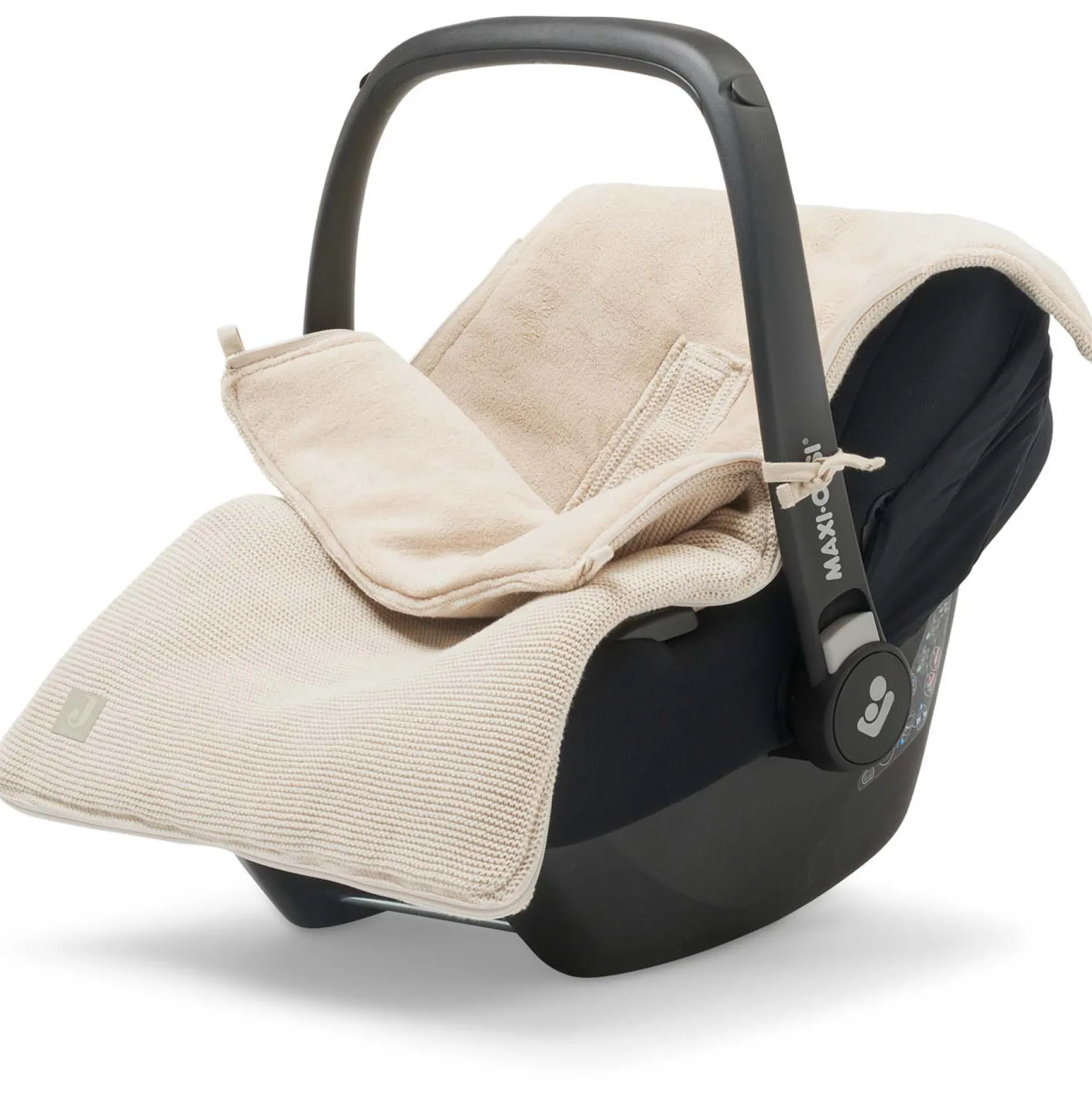 Voetenzakken|Voetenzakken*Jollein autostoel voetenzak Basic Knit Nougat