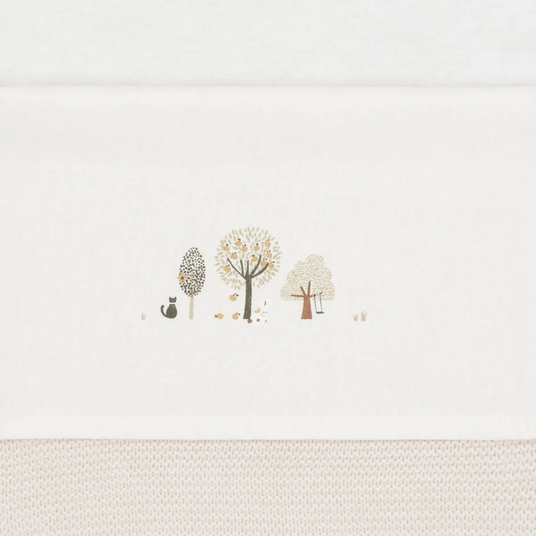 Lakens*Jollein ledikantlaken Tiny Park wit