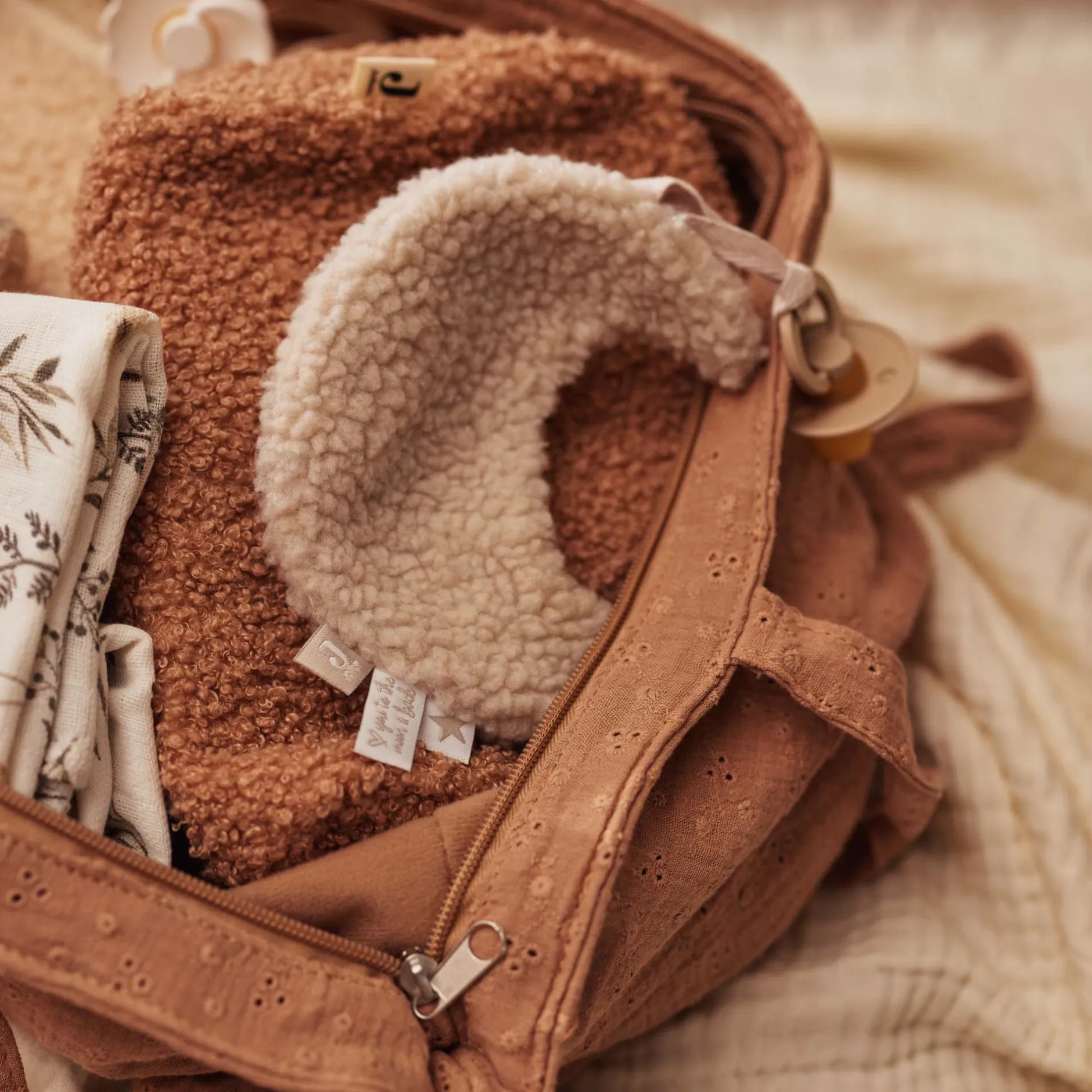 Knuffeldoekjes|Fopspenen & Accessoires*Jollein speendoekje maan wit