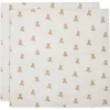 Doeken & Luiers*Jollein swaddle / hydrofiele doek Beer 2-pack  wit