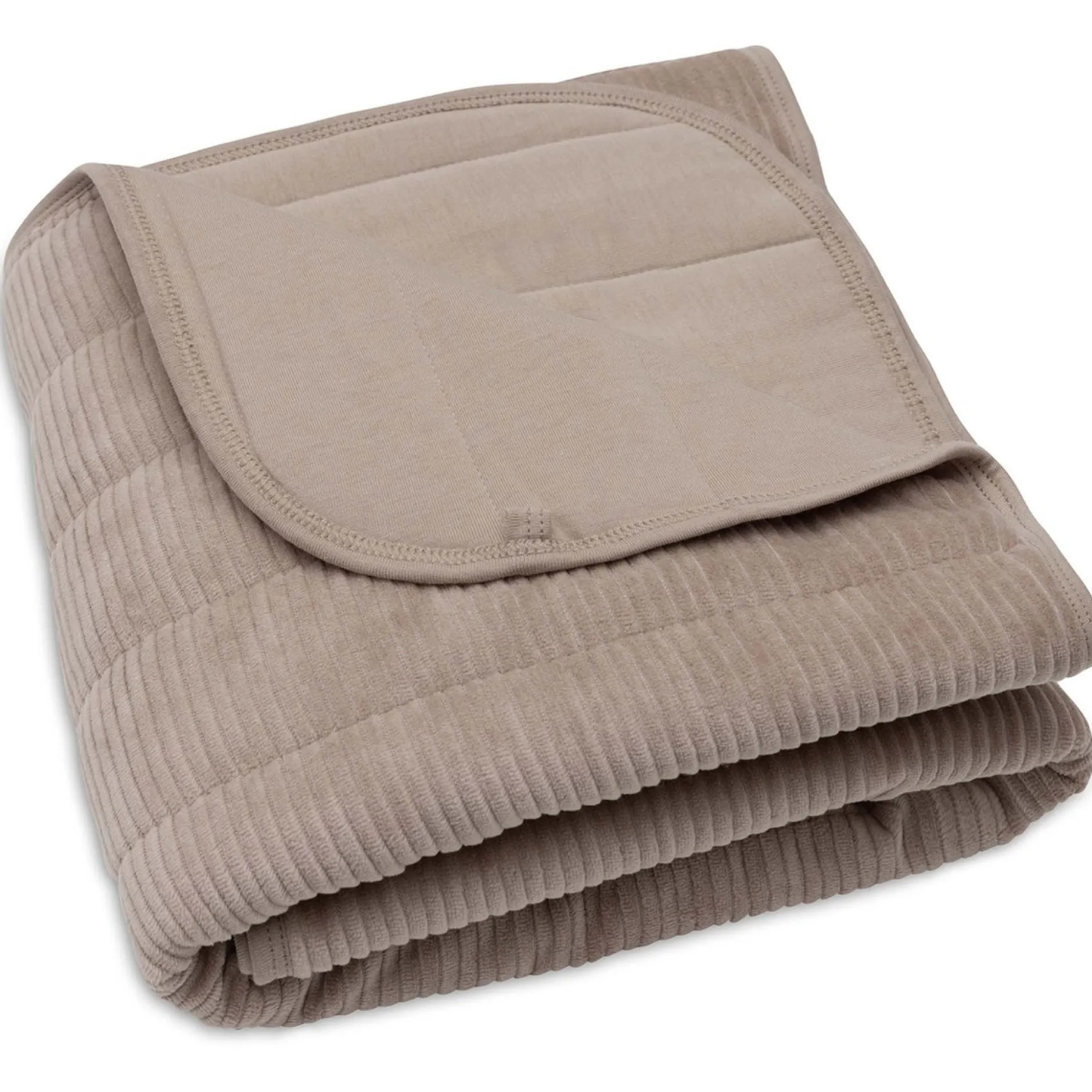 Dekens*Jollein wieg deken Velvet Rib bruin