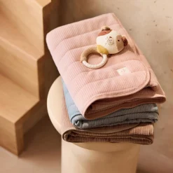 Dekens*Jollein wieg deken Velvet Rib bruin