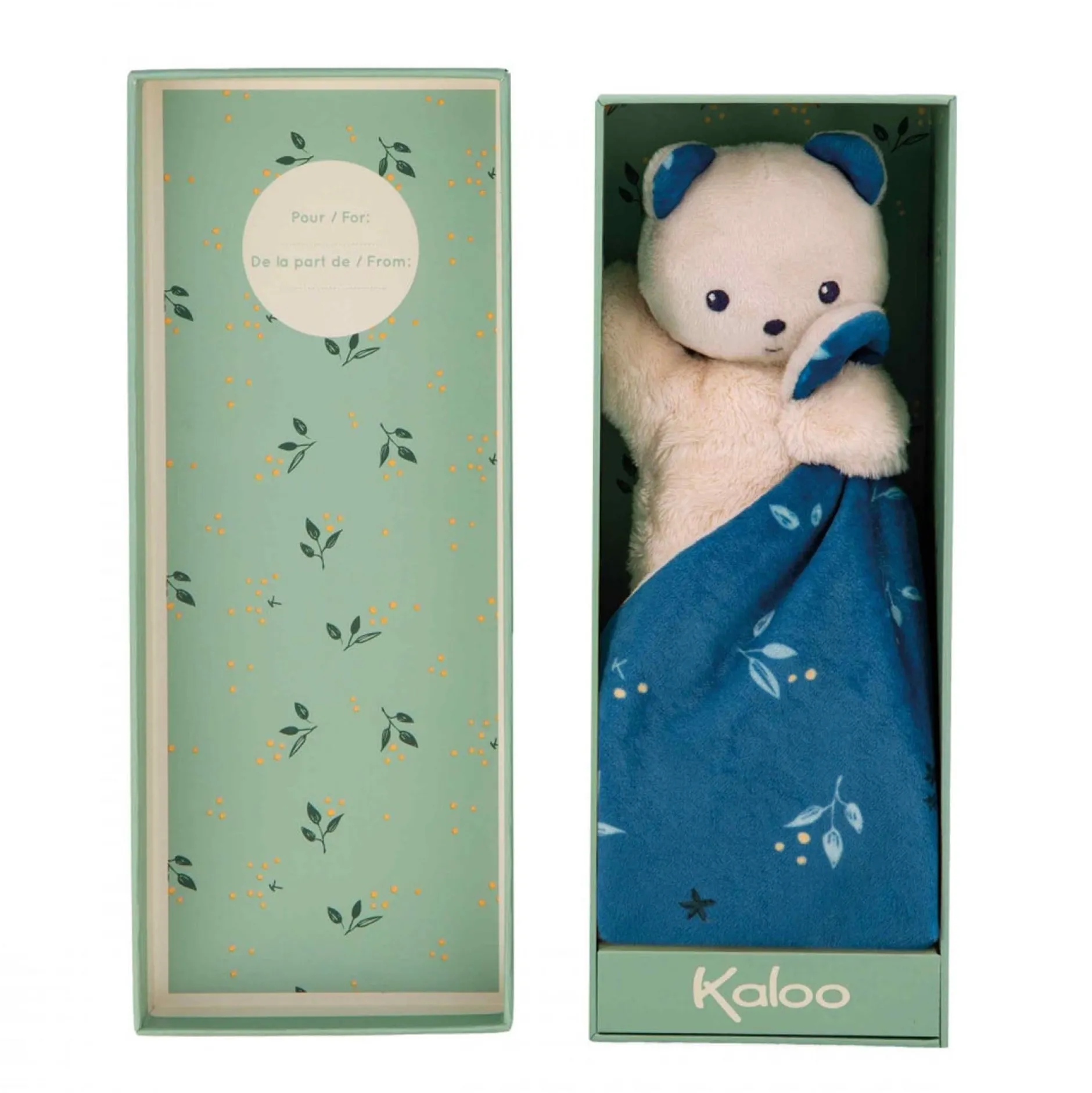 Knuffeldoekjes*Kaloo knuffeldoekje Beer Blue
