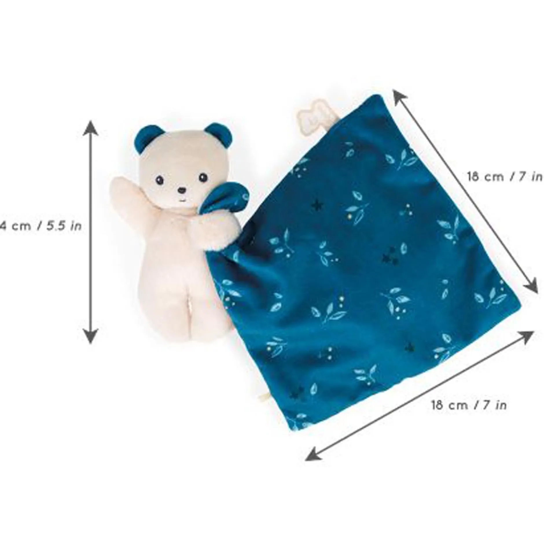 Knuffeldoekjes*Kaloo knuffeldoekje Beer Blue