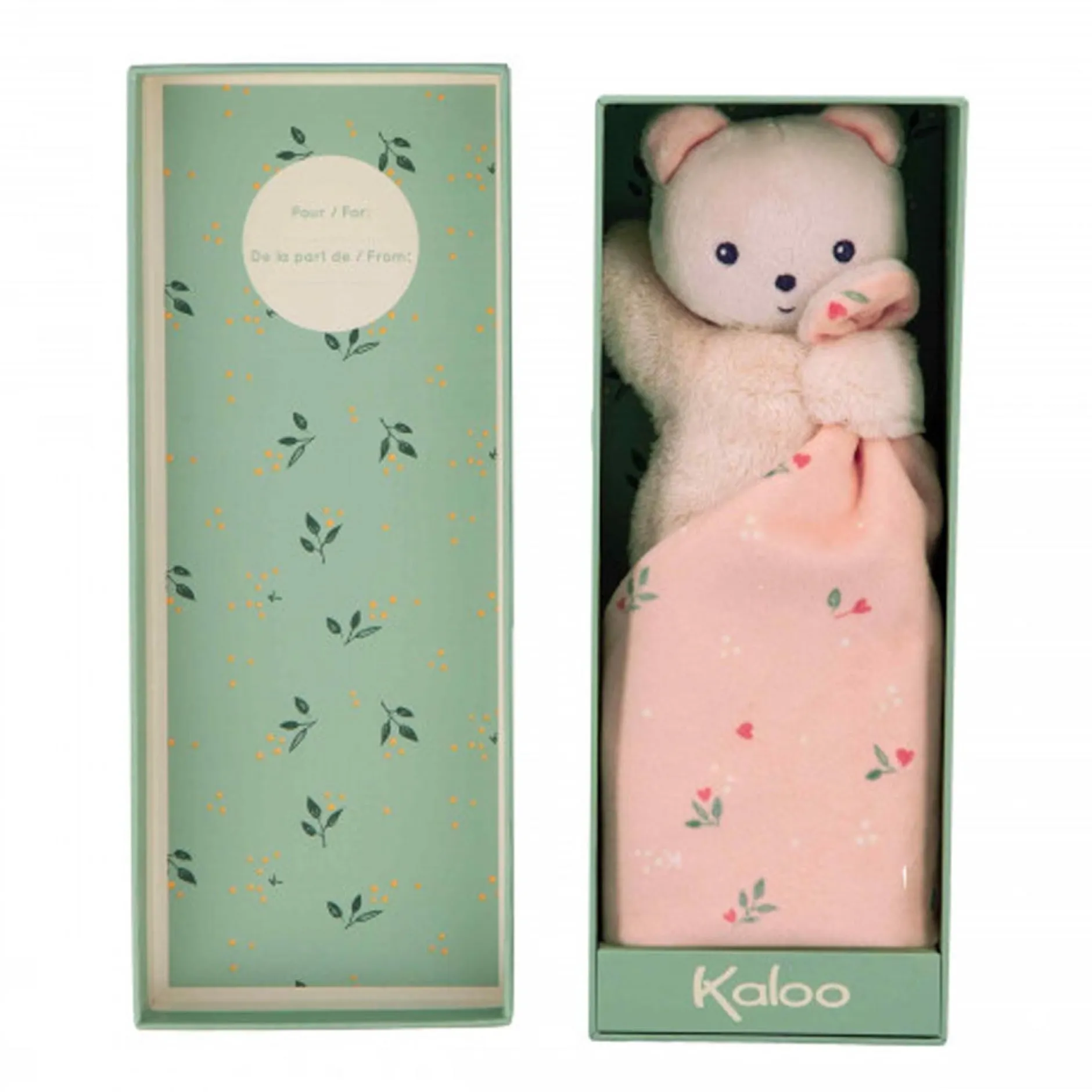 Knuffeldoekjes*Kaloo knuffeldoekje Beer Pink