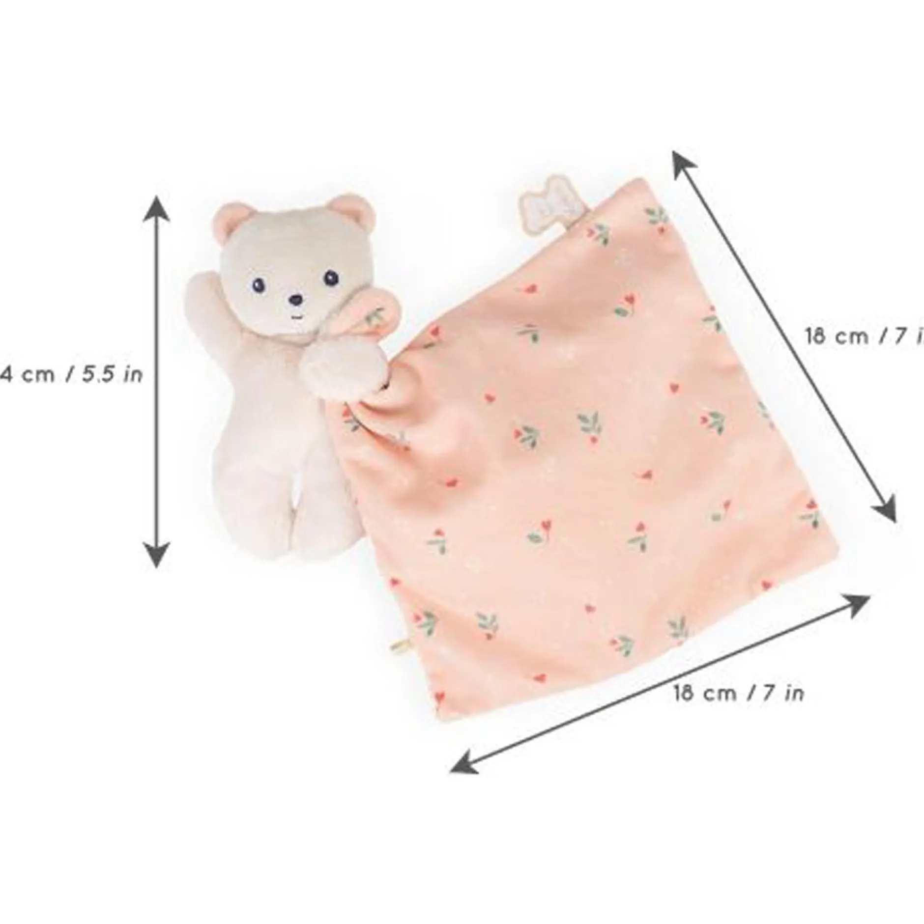 Knuffeldoekjes*Kaloo knuffeldoekje Beer Pink