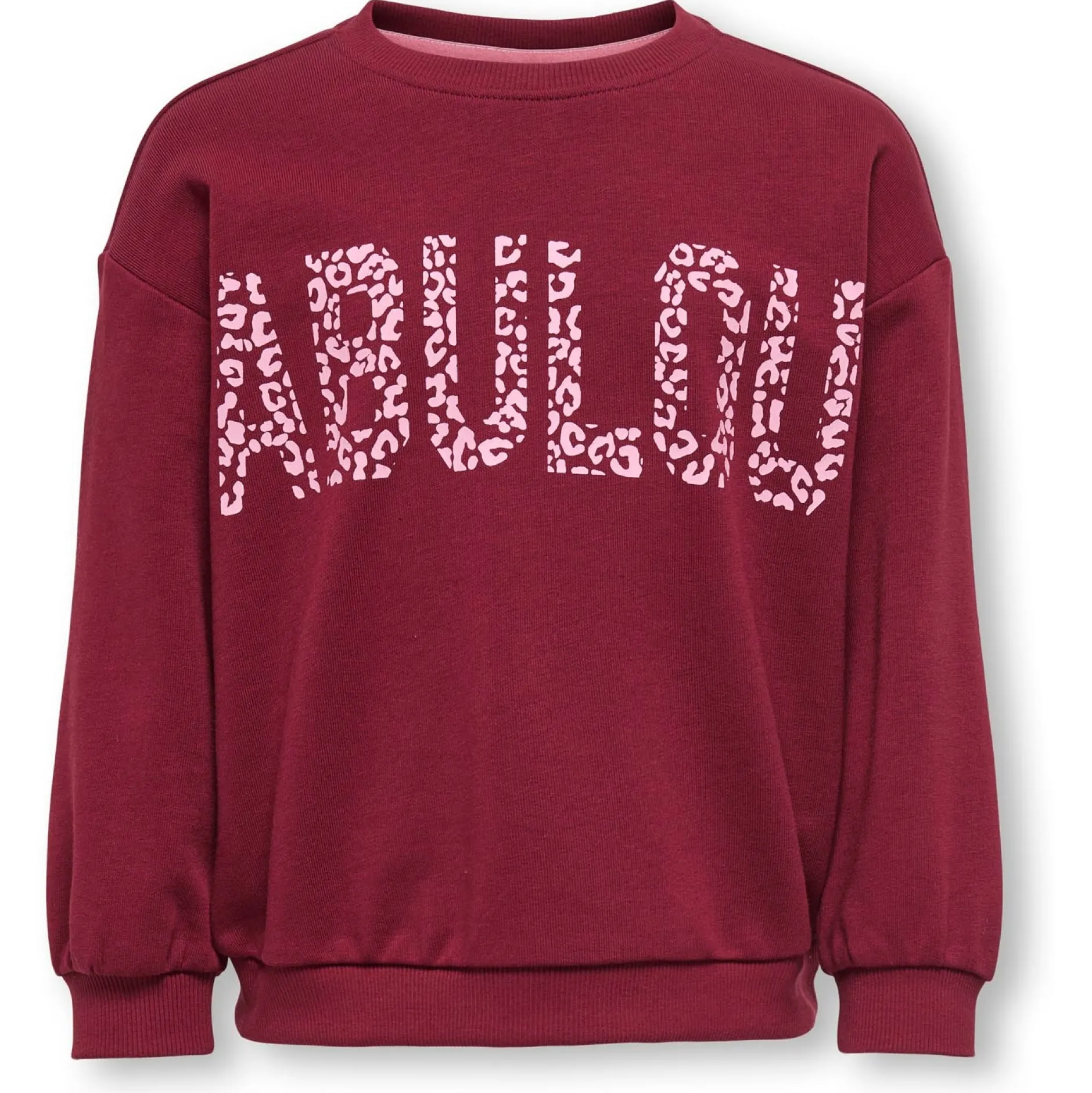 Truien & Vesten|Truien & Sweaters*Kids Only peuter sweater lange mouwen tekst rood Winered
