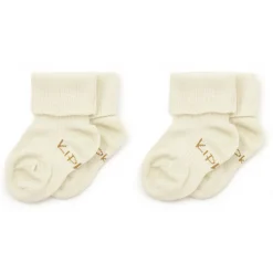 Kraamcadeaus|Sokken*Kipkep blijf sokjes 0-6m   wit Off-White