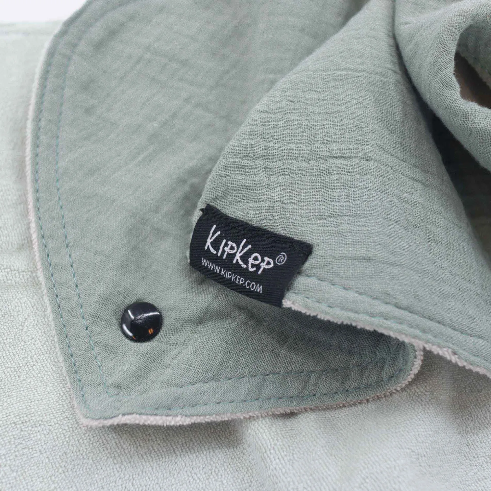 Slabbetjes*Kipkep 3-in-1 slab 2 stuks groen