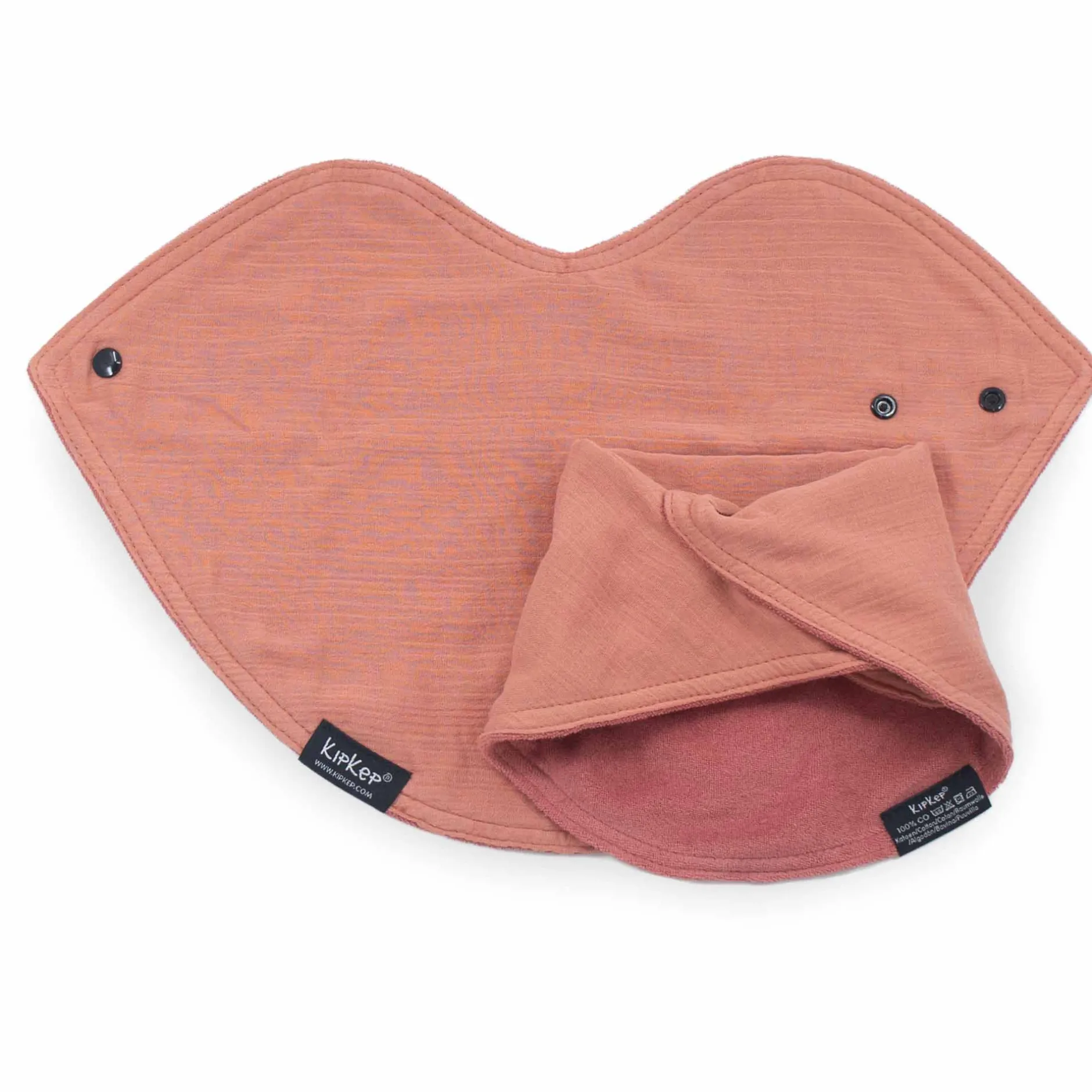 Slabbetjes*Kipkep 3-in-1 slab 2 stuks oranje