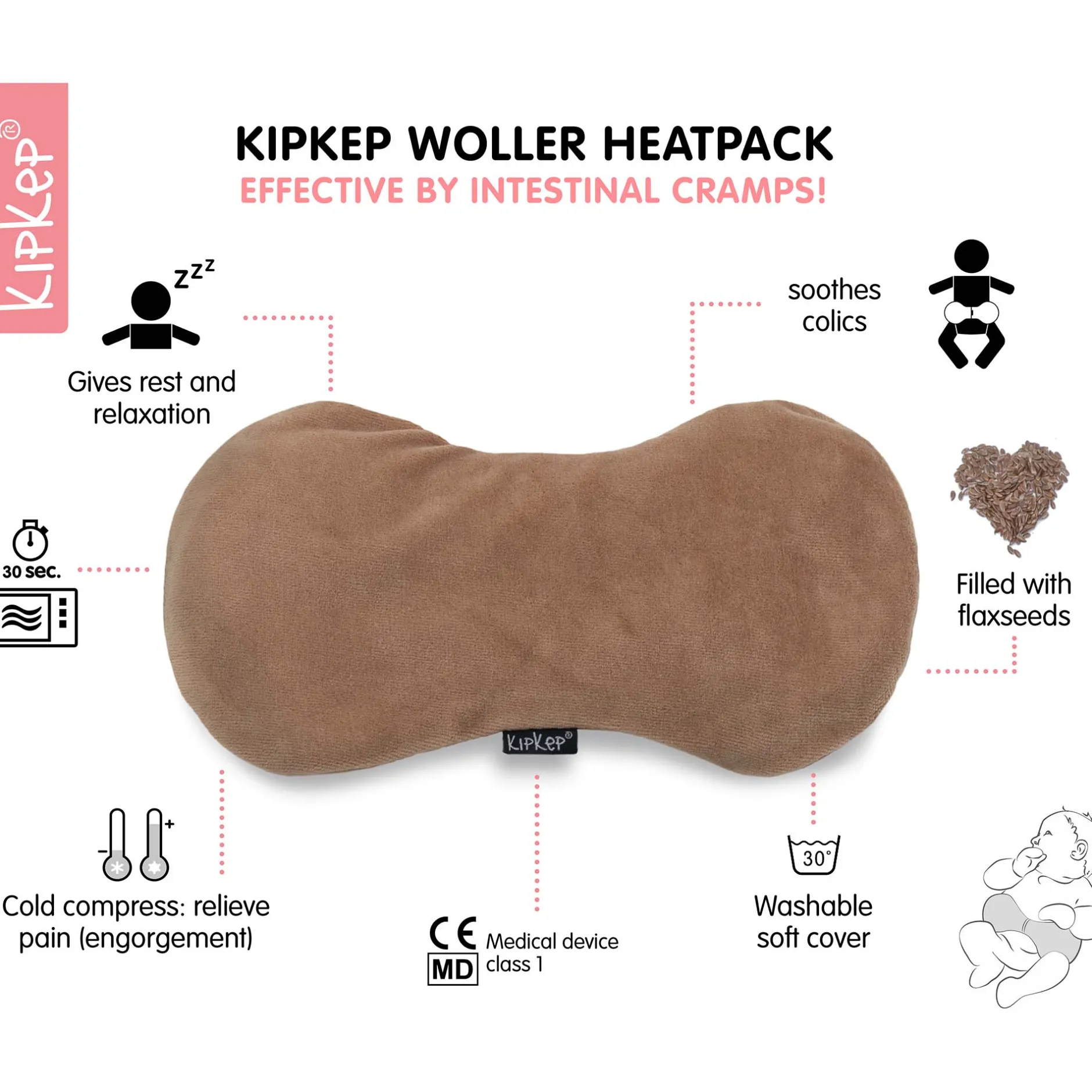 Kruiken & Kruikenzakken|Kruiken & Kruikenzakken*Kipkep Woller bruin