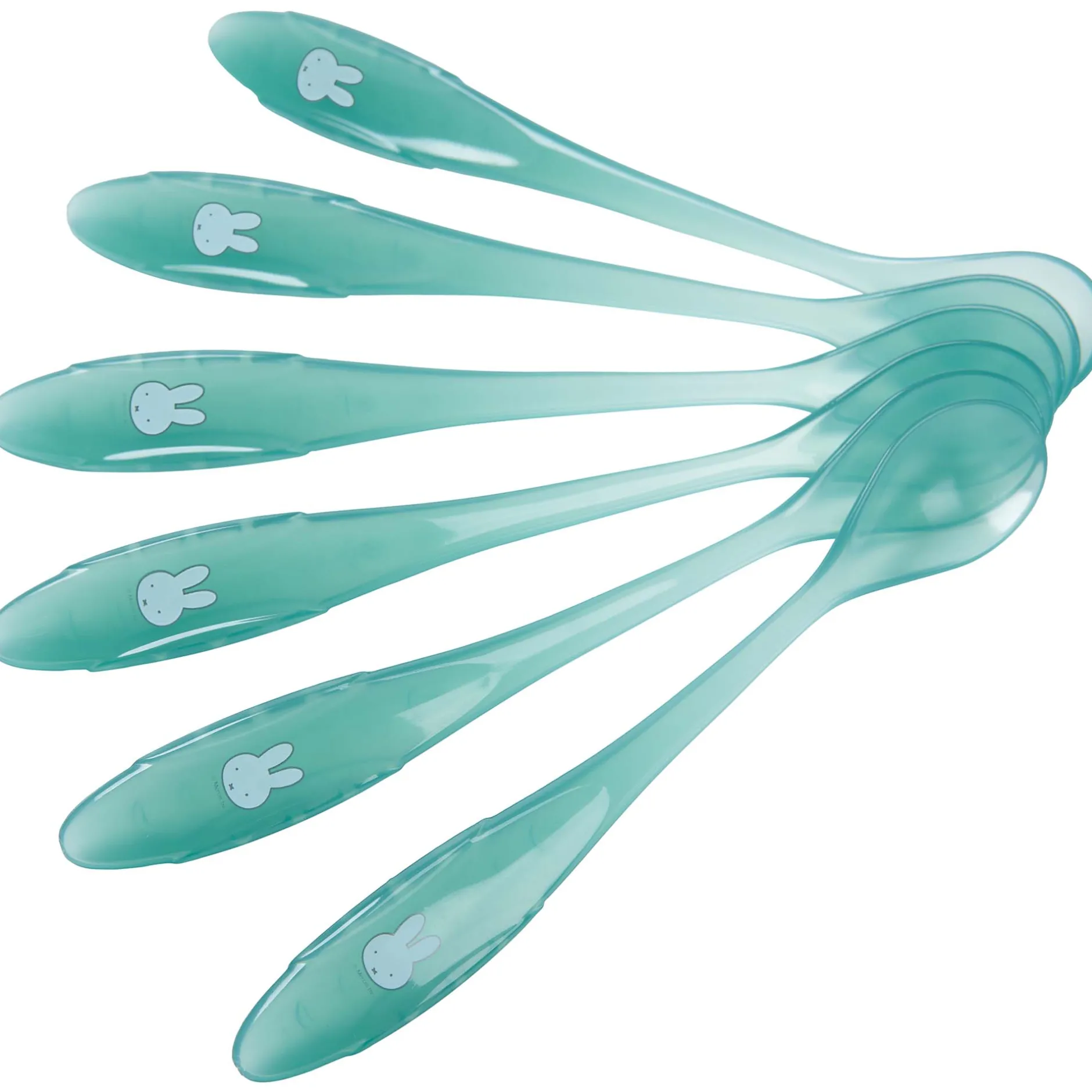 Kinderbestek*Nijntje Koko baby lepeltjes - 6 stuks mint