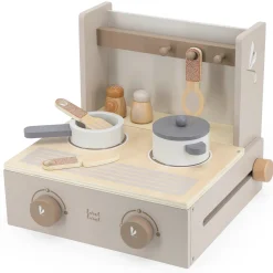 Keukens & Kinderservies*Label Label houten cooker / keuken set Beigebrown