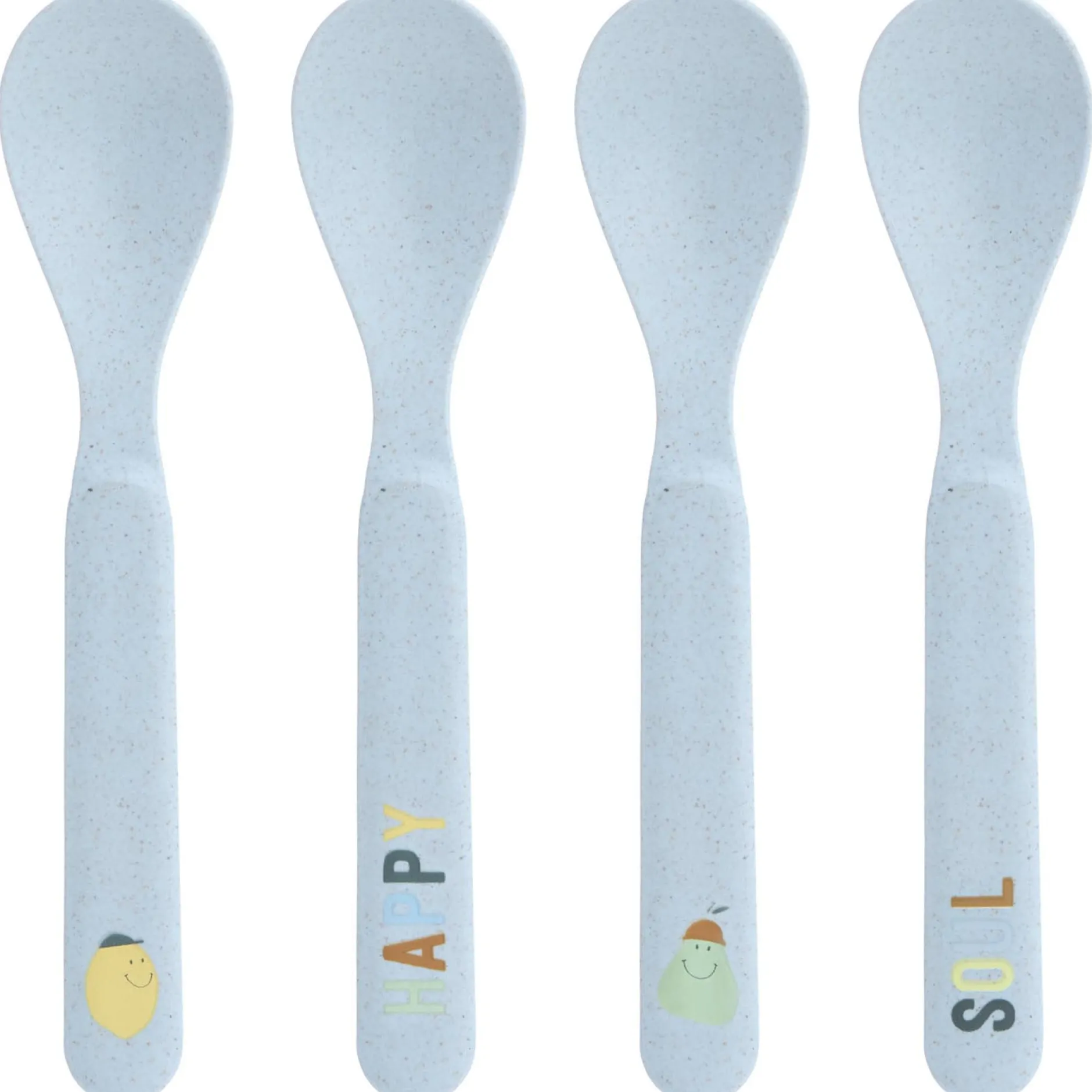 Kinderbestek*Lässig Lassig lepelset happy fruits lemon blauw