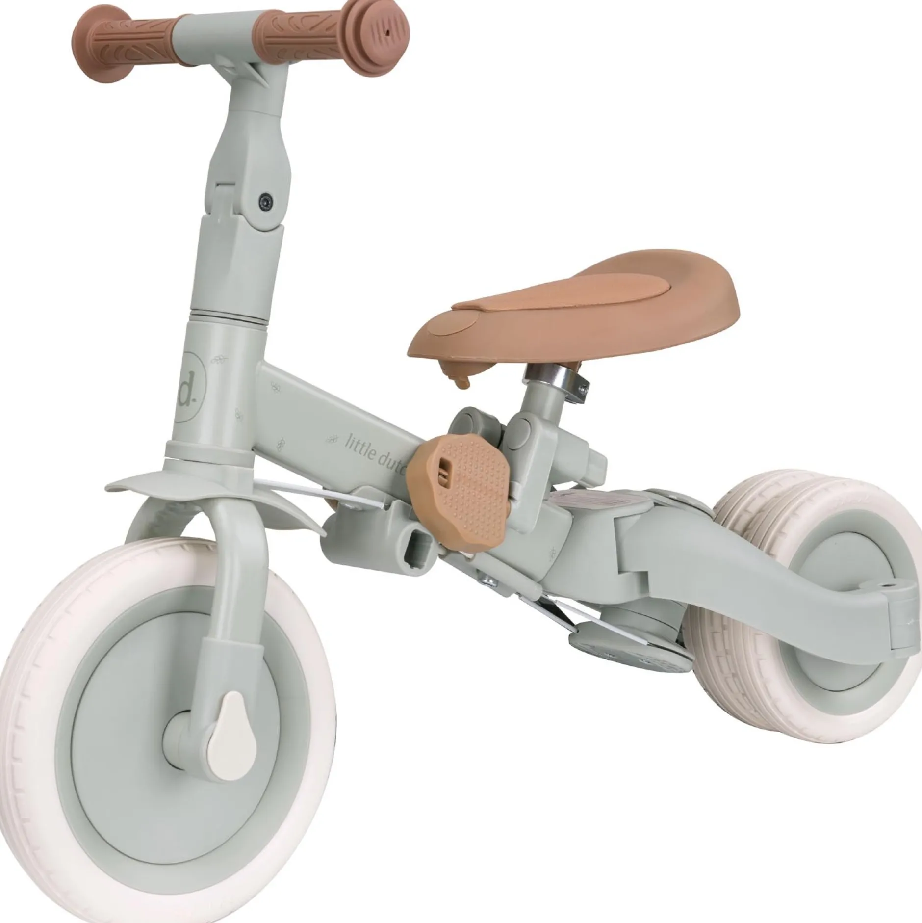 Loopfietsen & Loopwagens|Buitenspeelgoed*Little Dutch 4 in 1 twee- en driewieler fiets Green