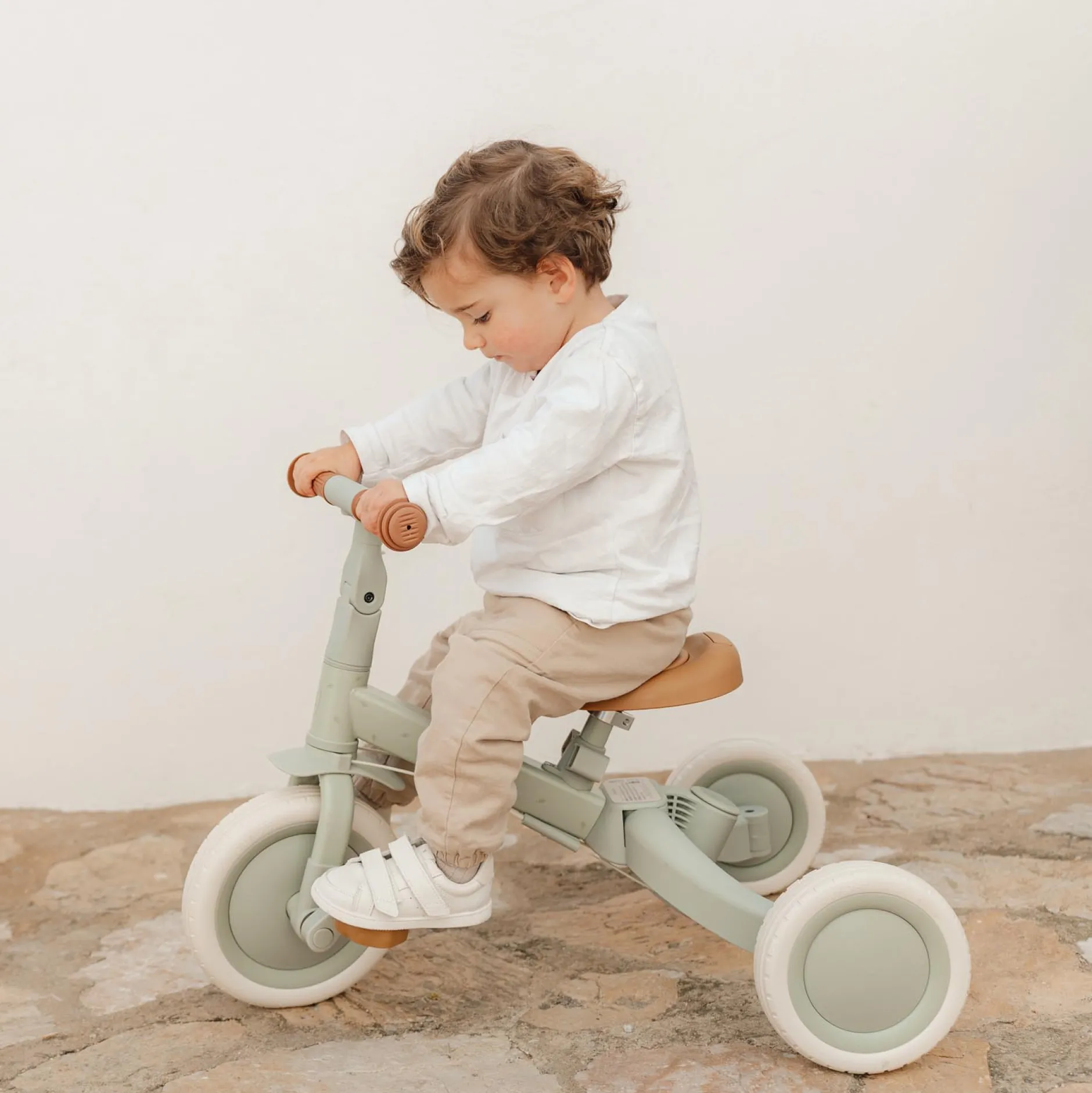 Loopfietsen & Loopwagens|Buitenspeelgoed*Little Dutch 4 in 1 twee- en driewieler fiets Green