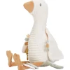 Knuffels*Little Dutch activiteitenknuffel Newborn Naturals Goose Off-White