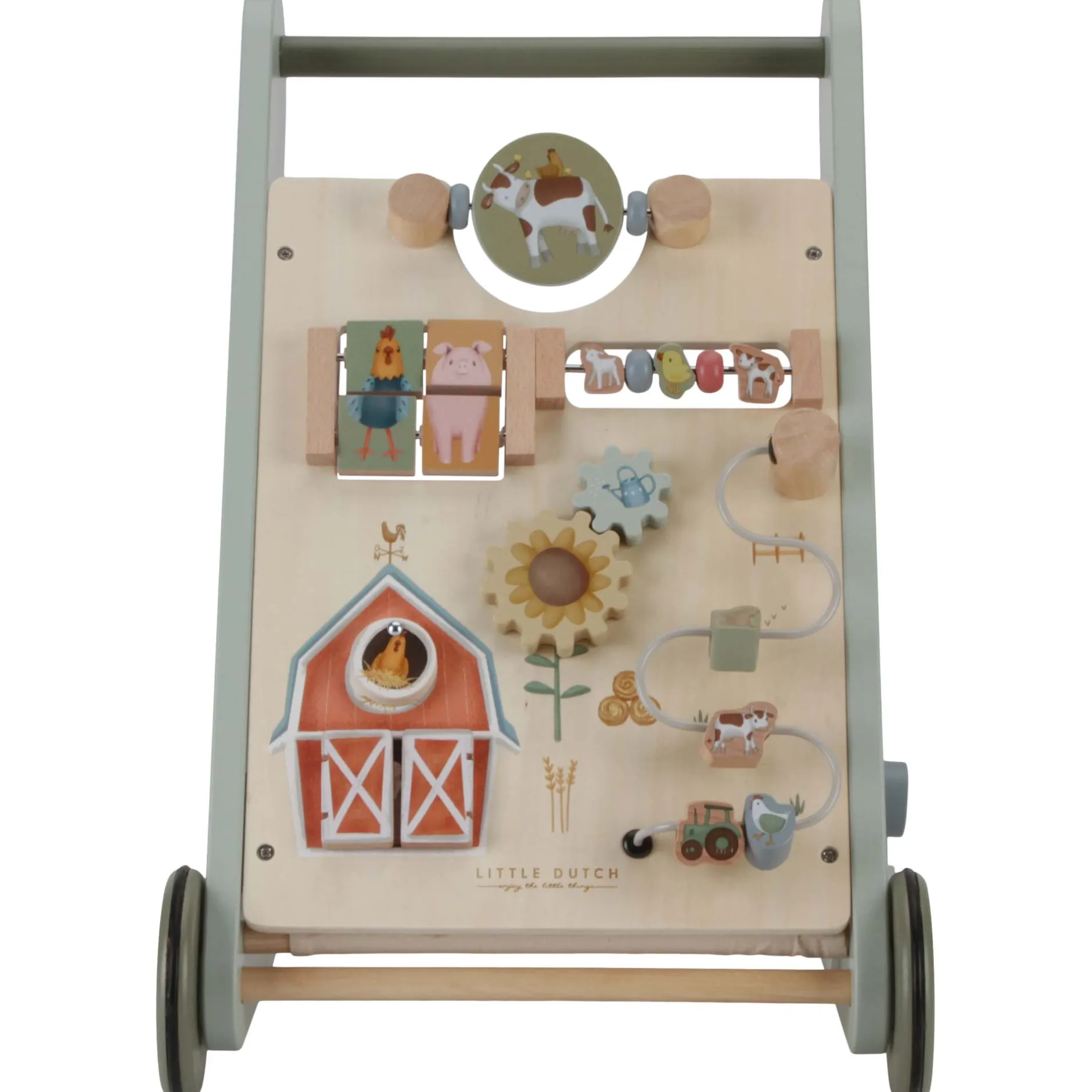 Loopstoeltjes*Little Dutch babywalker Little Farm Green