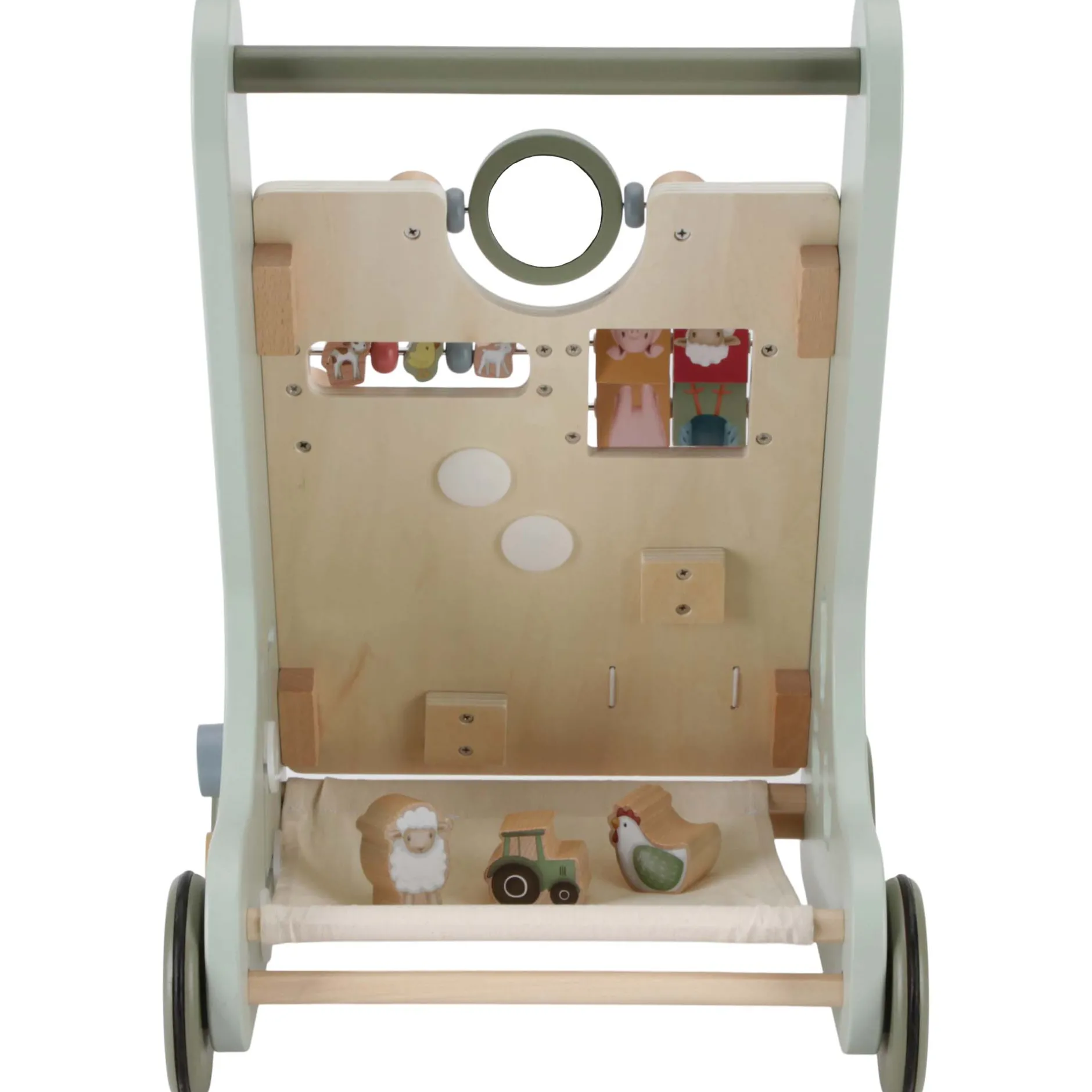 Loopstoeltjes*Little Dutch babywalker Little Farm Green