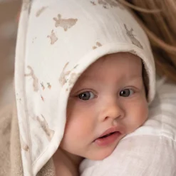 Badcapes & Badjassen*Little Dutch badcape Baby Bunny beige