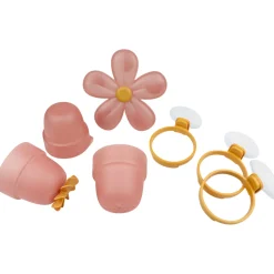 Badspeelgoed|Badspeelgoed*Little Dutch badwand bekers bloem Pink