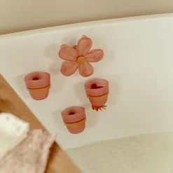 Badspeelgoed|Badspeelgoed*Little Dutch badwand bekers bloem Pink