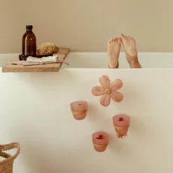 Badspeelgoed|Badspeelgoed*Little Dutch badwand bekers bloem Pink